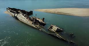 German battleship ruins